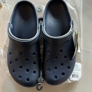 CROCS duet style. Blue and smoke (gray). Men’s size 13. Never worn.